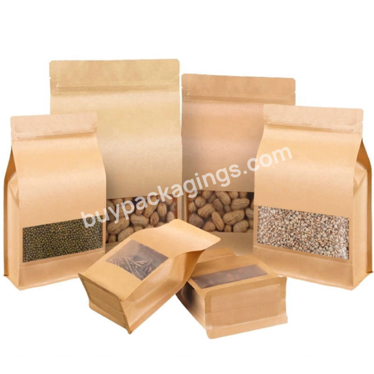 Hot Selling Kraft Paper Bag Plastic Food Packaging Bag Eco Friendly Kraft Paper Bag Manufacturer