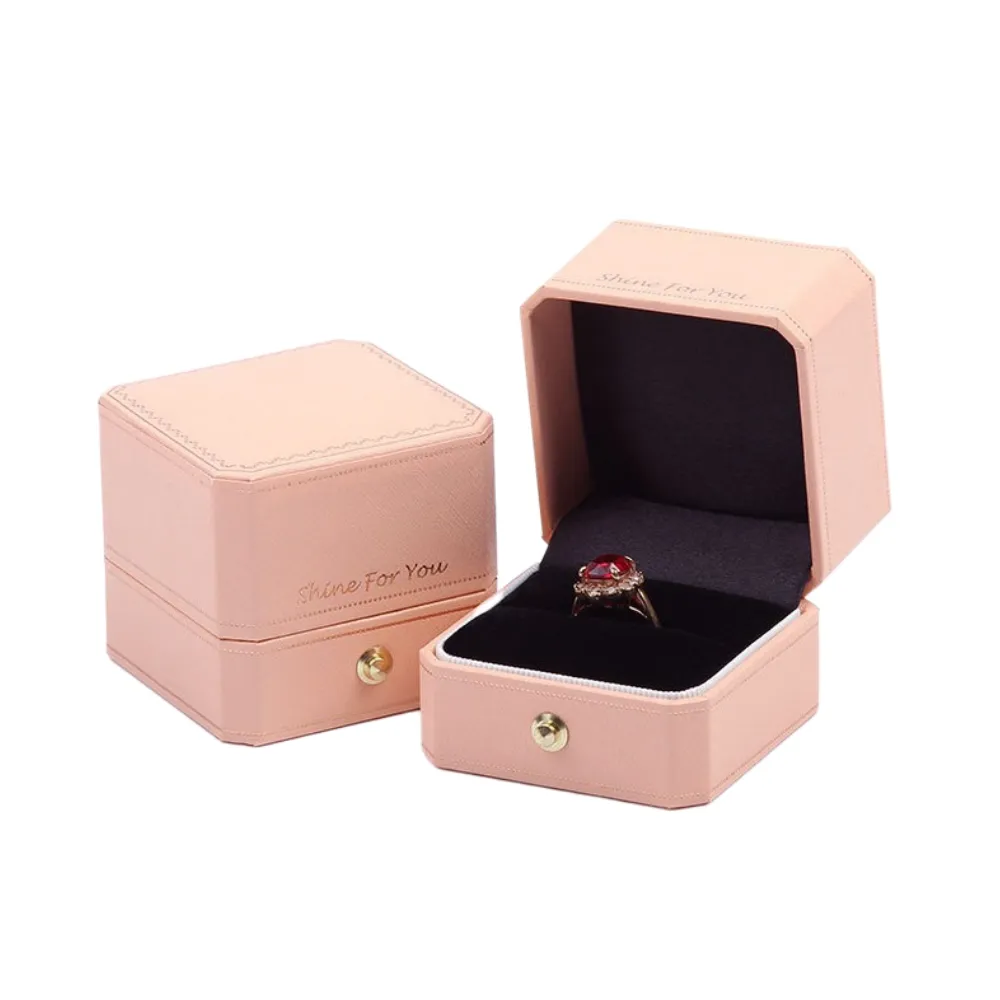 Hot Selling Luxury Jewelry Box Pendant Earrings Bracelet Ring Necklace Gift Boxes Cases Grey Wedding Velvet Jewelry Box