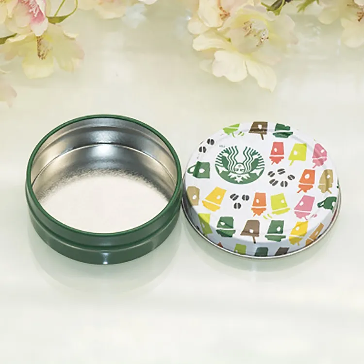 Hot selling makeup candy tea gift top metal tinplate small tin box tin containers with lids