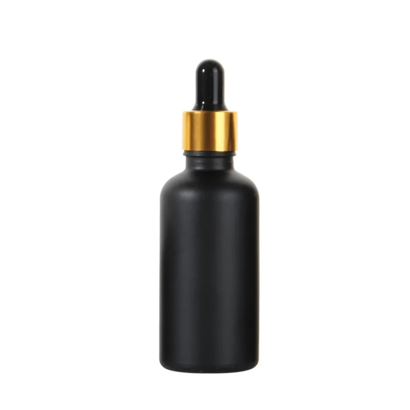 Hot Selling Professional Manufacturer 10ml 20ml 30ml Black  Glass Material Essential Oil Bottle With Multiple Cover