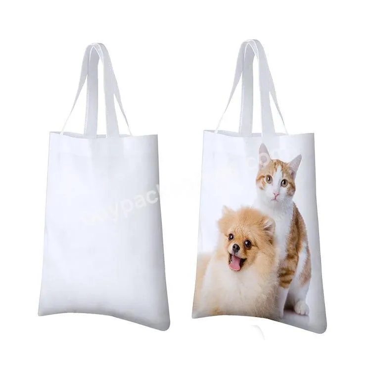 Hot Selling Sublimation Tote Bag Cheap White Blank Cotton Canvas Tote Bags With Custom Printed Logo