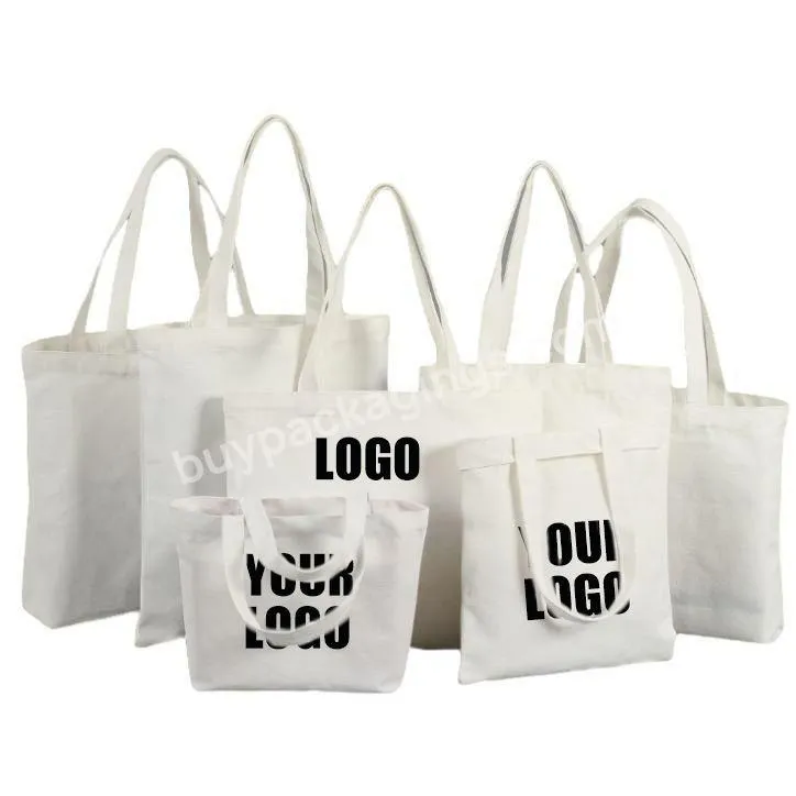 Hot Selling Sublimation Tote Bag Cheap White Blank Cotton Canvas Tote Bags With Custom Printed Logo