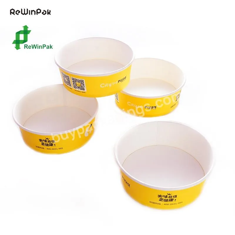 Hot Selling Sustainable Eco Friendly Products Food Container Fruit Salad Bowl Kraft Paper Bowl With Lid