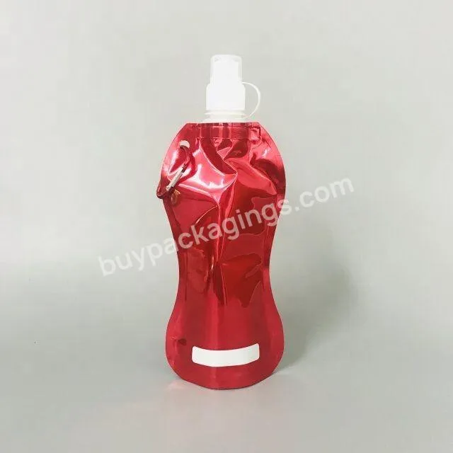 Hot Wholesale Plastic Drinking Water Bag Pouch Folding Sport Portable Customized Kids Water Bottle