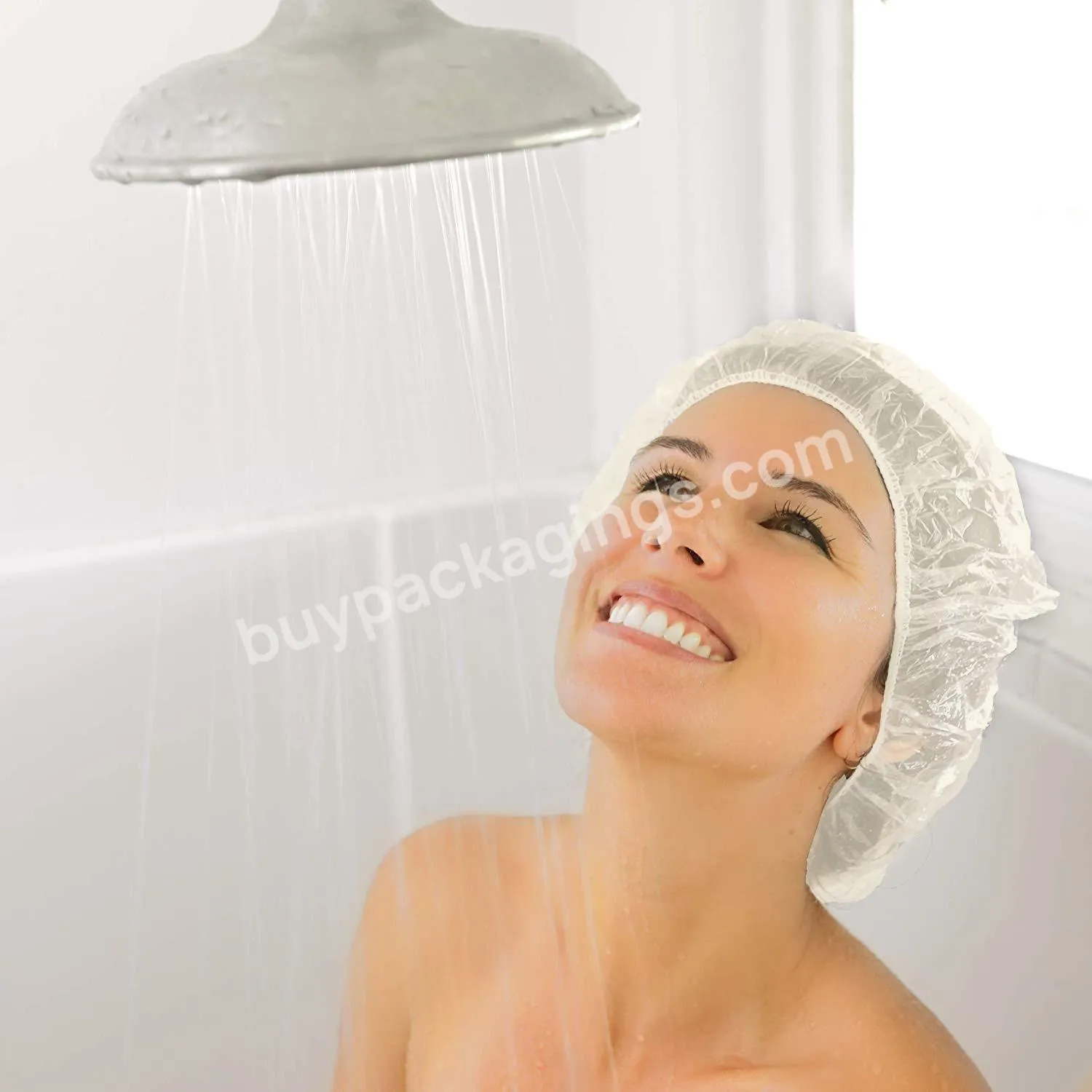 Hotel Bath Cap Salon Hair Dye Painter Bathroom Bathing Cap Custom Waterproof Biodegradable Shower Cap Disposable