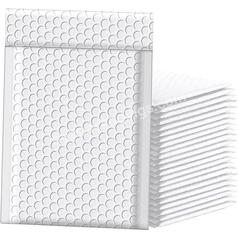 In Stock Eco-friendly Recycled White Bubble Mailer Strong Adhesive Air Bags Bubble Mailer Compostable