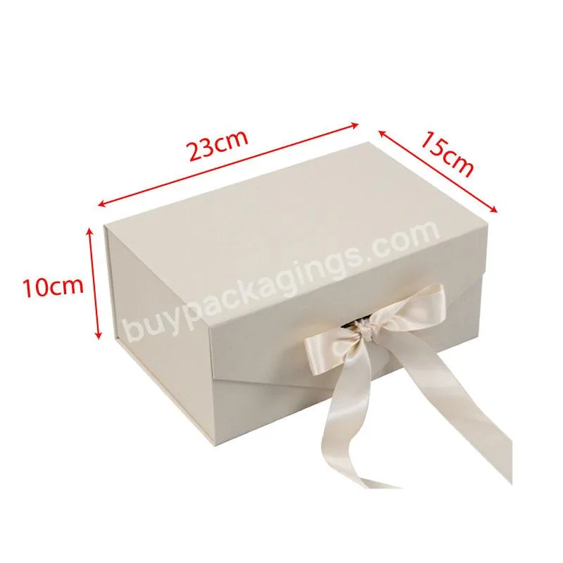 In Stock Low Moq Luxury Fashion Color Rigid Flat Folding Magnetic Gift Packaging Paper Box