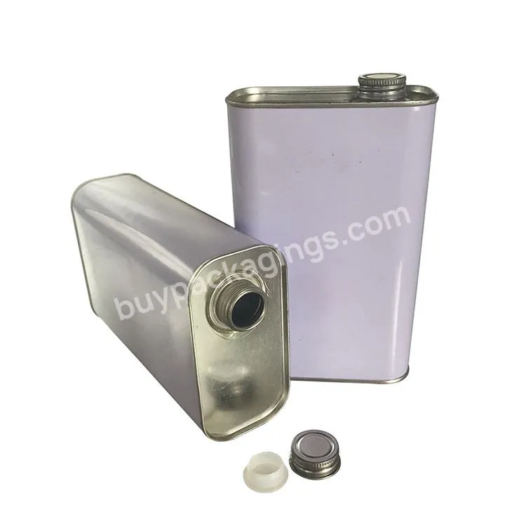 Industrial Grade Oil Packaging 1l Square Tin Can With Screw Top Metal Lids