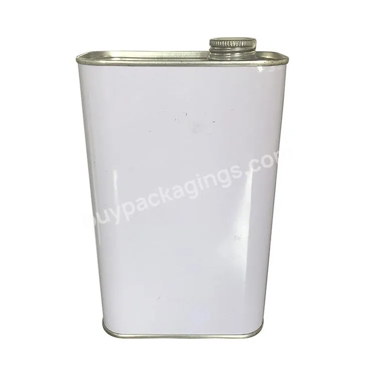 Industrial Grade Oil Packaging 1l Square Tin Can With Screw Top Metal Lids