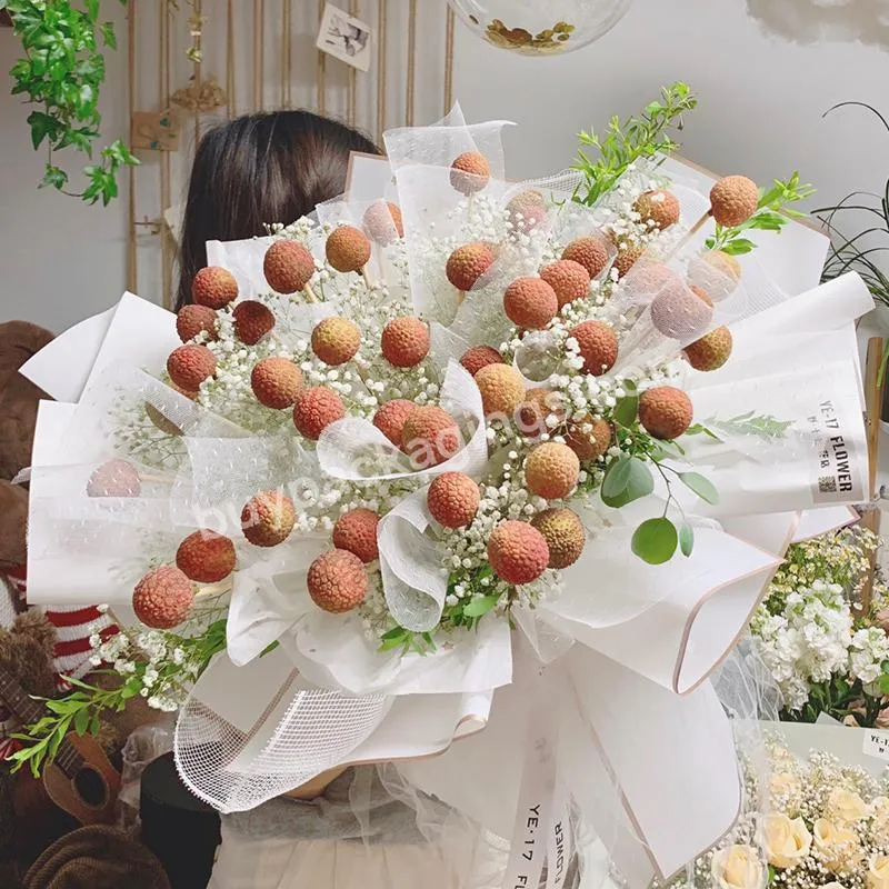 Jaywood Customize New Design Gold Edge Wrapping Paper Flower Wrapping Paper Bouquet Gift Packaging Floral Flower Shop Wholesale