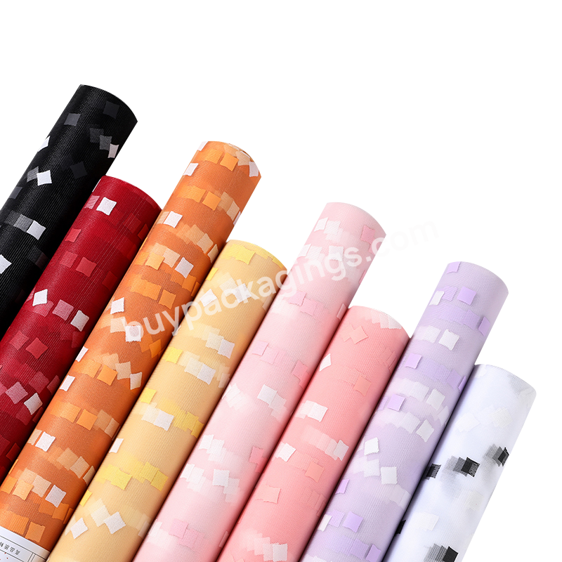 Jaywood New Arrival Gauze Mesh Wrapping Bouquet Paper Rolls Polyester Flower Wrapping Packaging Material