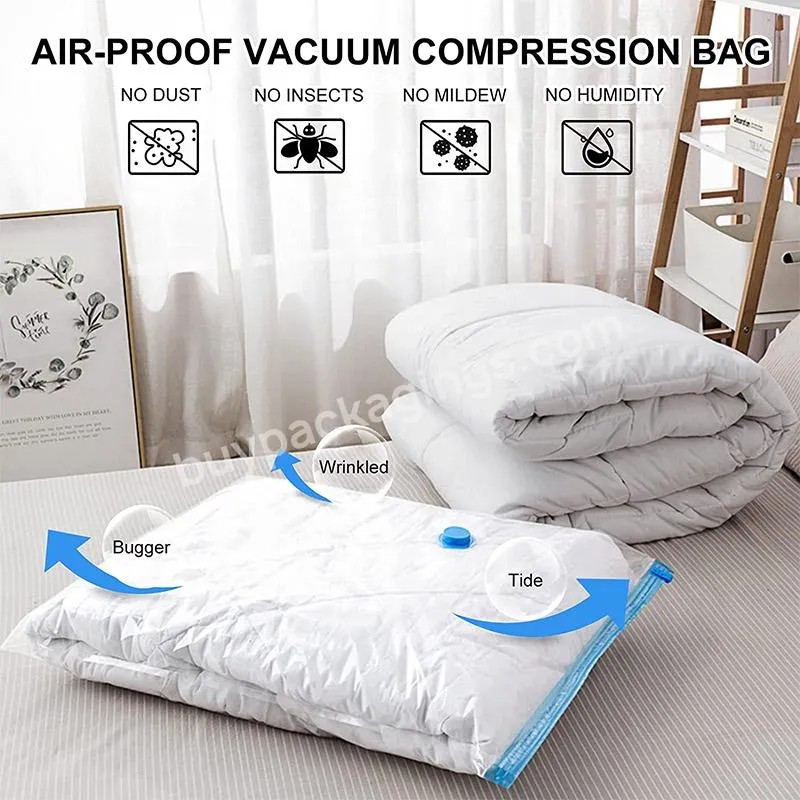 Jhsw 7 Layers Co-extrusion Film Storage Vacuum Bag High Quality Clear Mattress Vacuum Storage Bags With Electric Pump - Buy Zipper Bag,Biodegrad Zipper Bag,Frosted Zipper Bag.