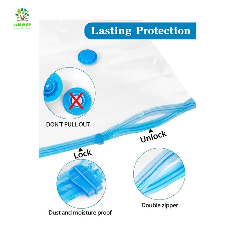 Jhsw Long-term Storage Vacuum Storage Compression Bags Travel Pa Pe Vacuum Bags Storage Set With Pump