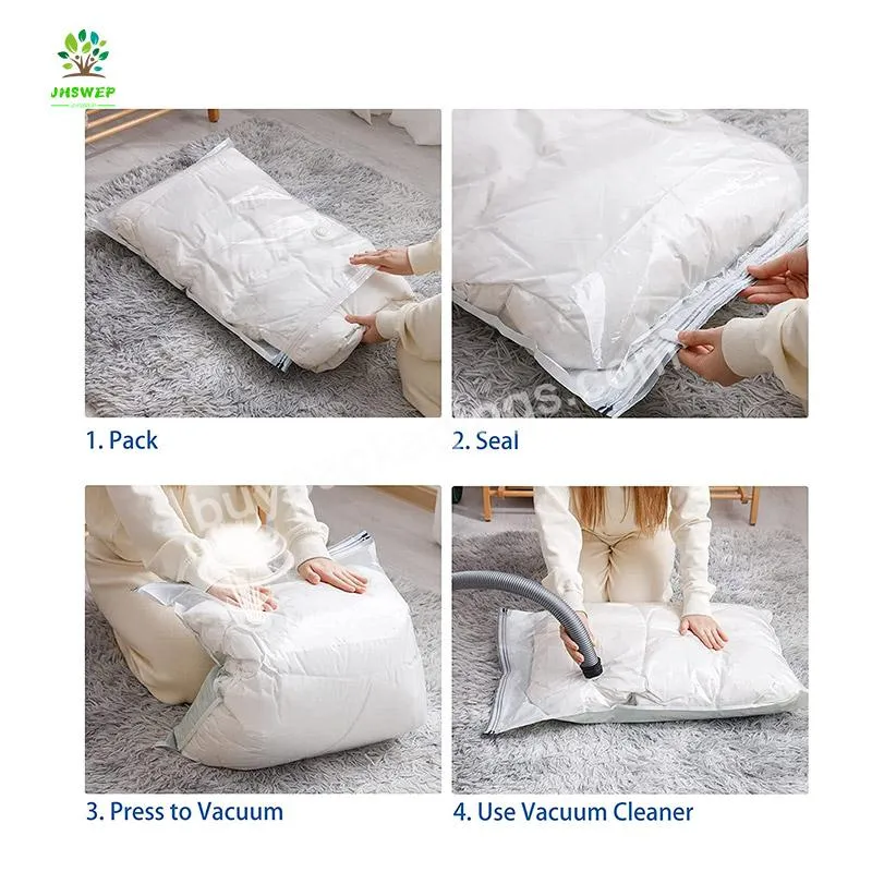 Jhsw Reusable Vacuum Storage Bag Clothes Compression Bags Spacesaver Premium Vacuum Bags