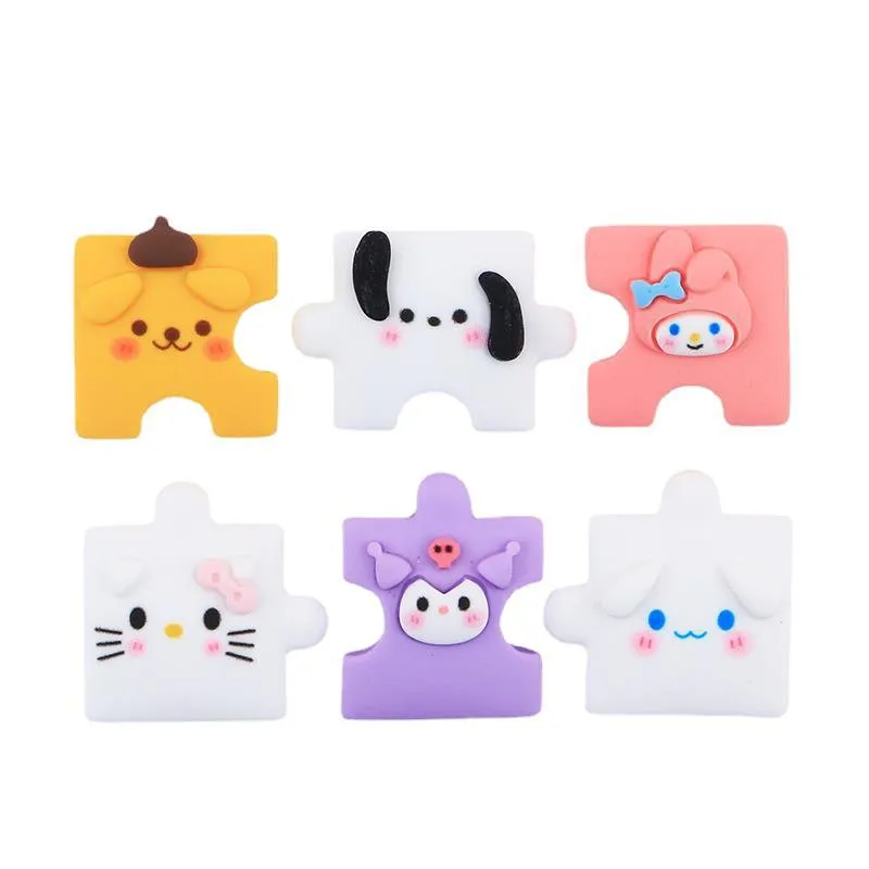 Jigsaw Game Resin Material Animal Cartoon Pattern Wholesale Hot Sale Lovely Creative Fridge Magnets