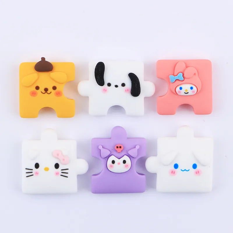 Jigsaw Game Resin Material Animal Cartoon Pattern Wholesale Hot Sale Lovely Creative Fridge Magnets