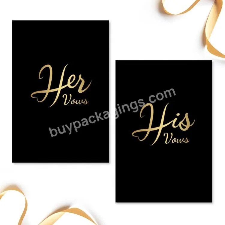 Journal Keepsake Pocket Size Wedding Vows Book Renewal Gifts With Time Capsule Vow Books Cards His And Hers - Buy New Design Vows Book,High Quality Business Vows Book Sales,Free Sample Vows Book Printing.