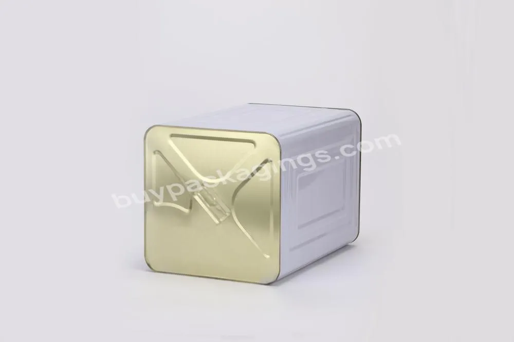 Jt 20l Metal Square Paint Tin Can With Plastic Lid For Paint Packaging