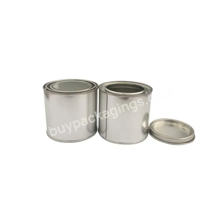 Jt 250ml Metal Tin Can Round Chemical Can With Lever Lid For Candle Or Painting Packaging