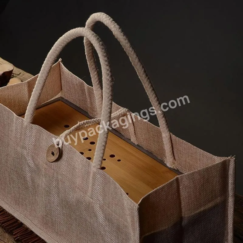 Jute Tote Bags Burlap Handbag Reusable Beach Shopping Grocery Bag With Handle Large Capacity Gift Bag Daily Use For Women Girls