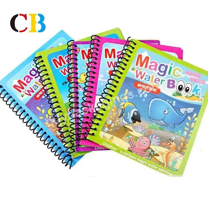 Kids Painting Colourful Magic Water Drawing Book Magic Practice Book For Children Age 4 Color-me Gumby,Magic Watercolor Kid