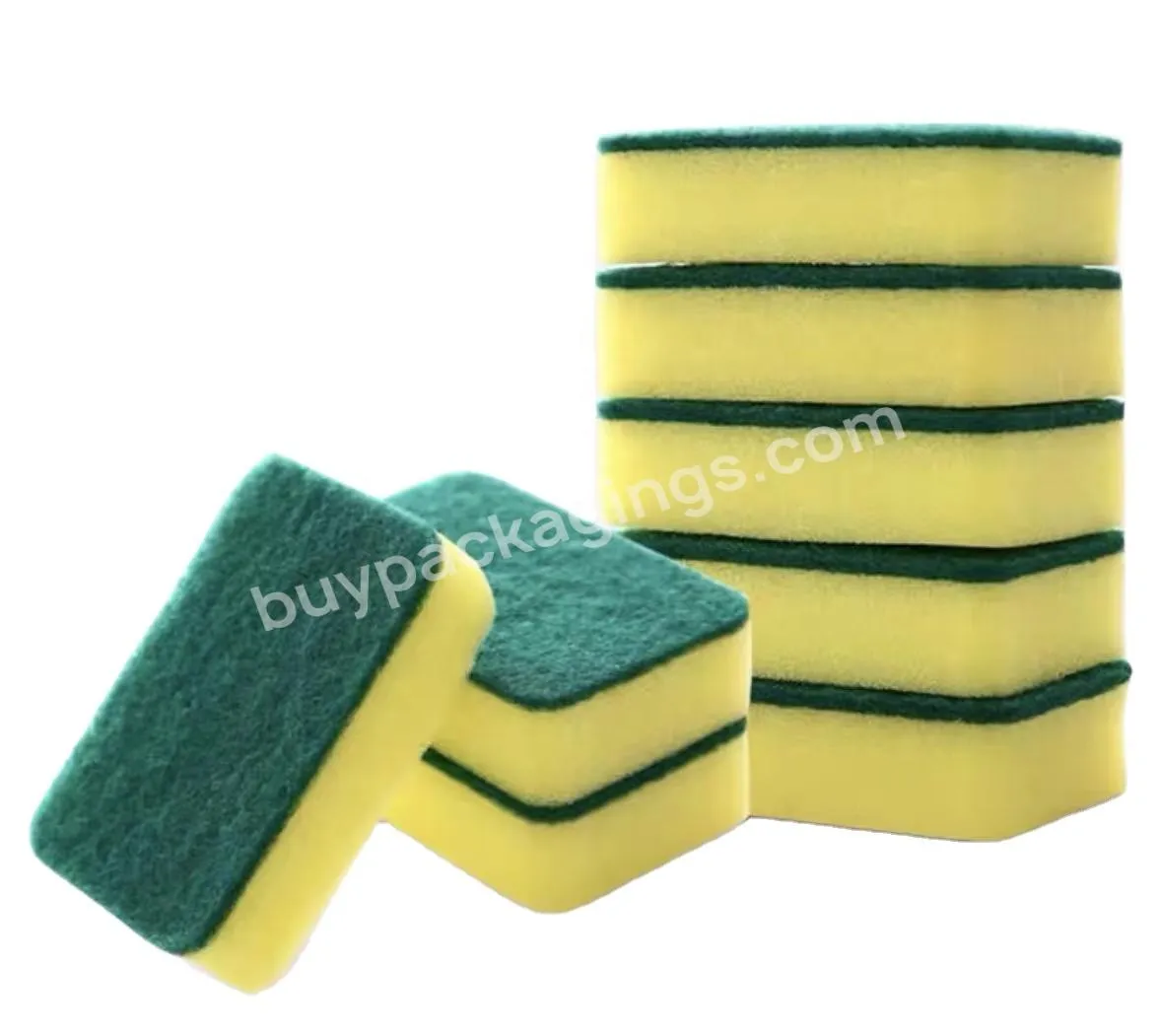 Kitchen Supplies Dishwashing Sponge Multifunctional Household Cleaning And Decontamination Double-sided Cleaning Cloth Pot