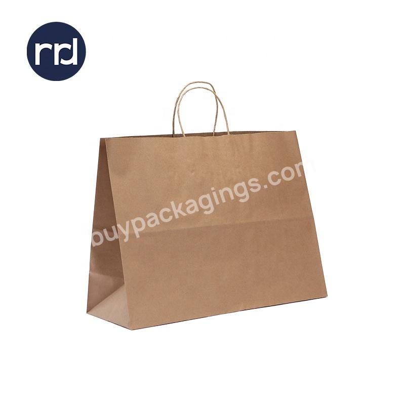 Kraft Bags Packaging Bag Gift Bags 2020 Wholesale RRD Paper Shirt Packaging Customized Recyclable Hot Stamp Foil,uv Coating...