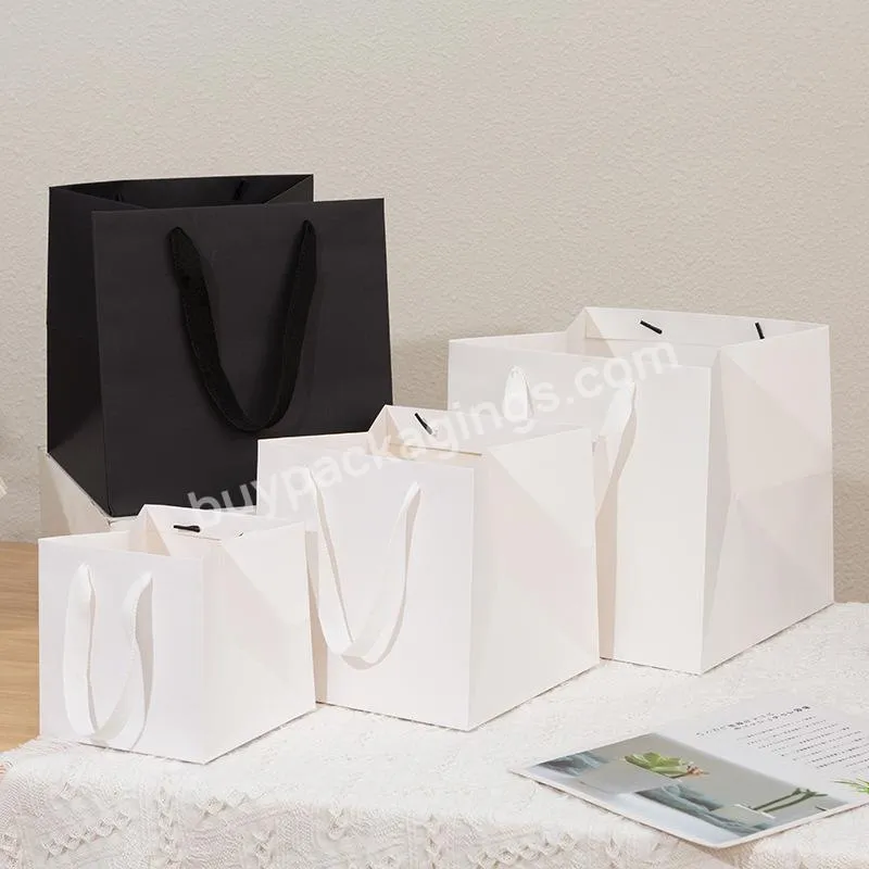 Kraft Paper Gift Recycled Paper Bag Boutique Paper Self Sealing Bag Disposable Plastic T Shirt Shopping Bags Wholesale