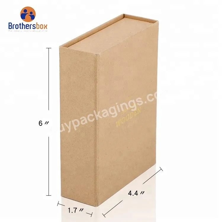 Kraft Paper Type and Paper Material package box for gift