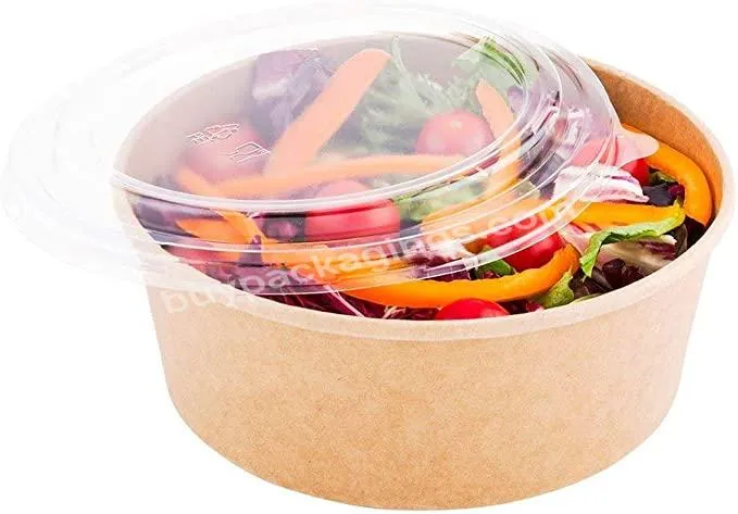 Kraft Salad Bowls: Pack Of 25 Brown Perfect For Hot Food And For Salads Available In A Range Of Size And With Option To Buy Lid