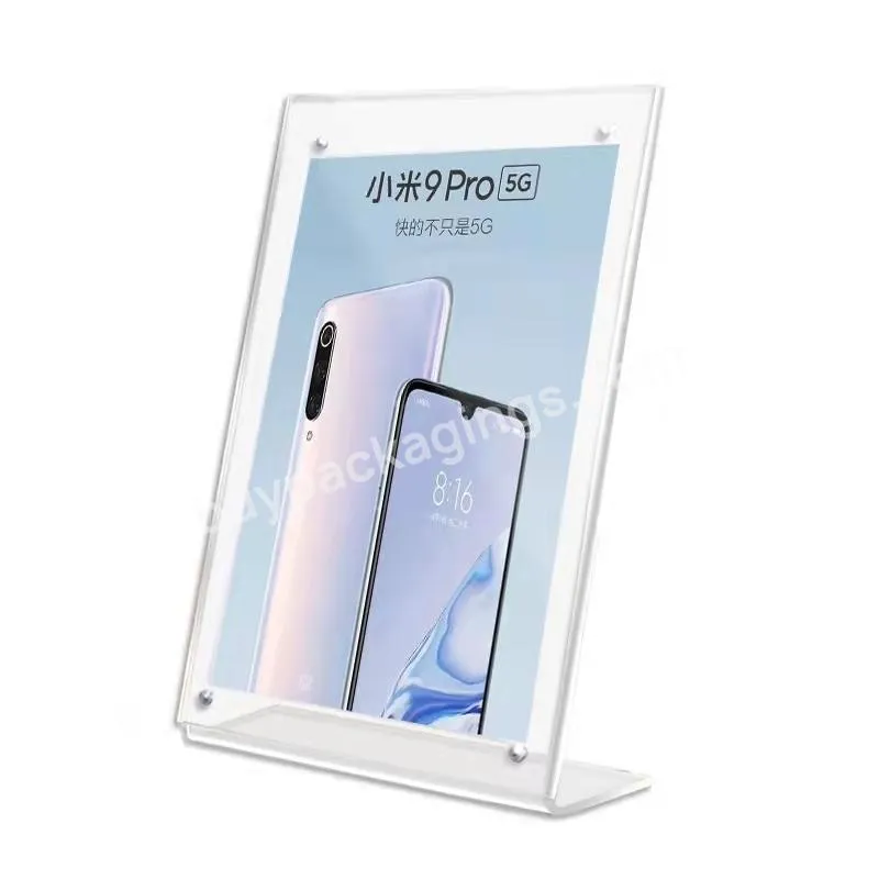 L Shape A4 A5 A6 A7 Horizontal And Vertical Type Transparent Acrylic Table Menu Price List Display Stands - Buy Tabletop Menu A4 A5 A6/custom Size L Shape Transparent Display Stand Slanted Plastic Acrylic Sign Holder 8.5 X 11,L Shape Clear A3 A4 A5 A