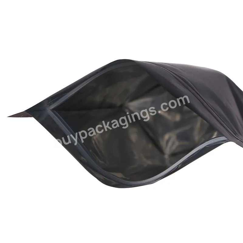 Laminated Black Coffee Factory Manufacture Ziplock Paper Packing Bag For Nuts
