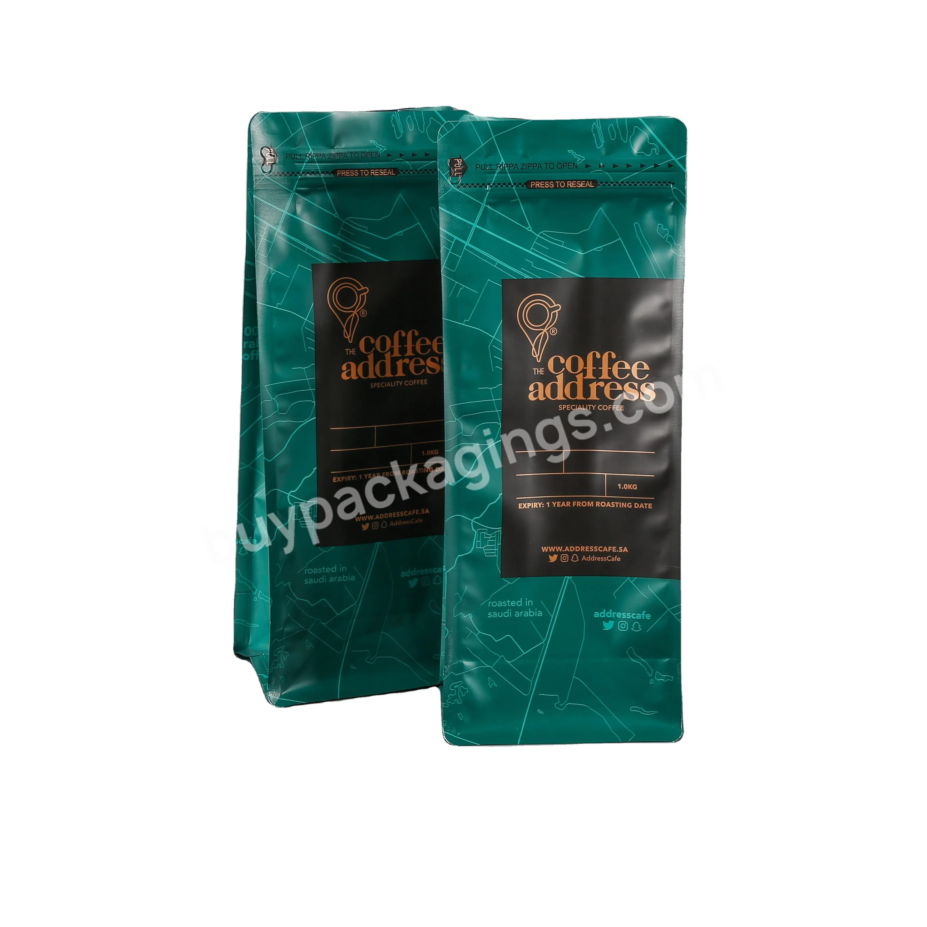 Laminated Zipper Transparent Clear Fronsted Matte Hdpe Coffee Bean Packaging Bag Poland