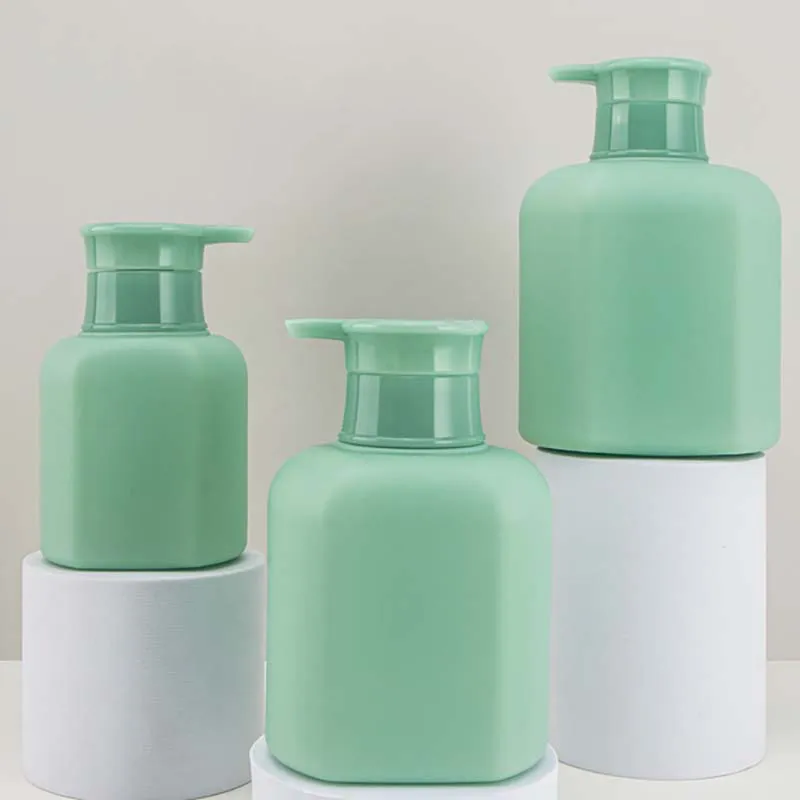 Large Capacity Square Shape Lotion Container Conditioner Shampoo High Quality Plastic Bottle