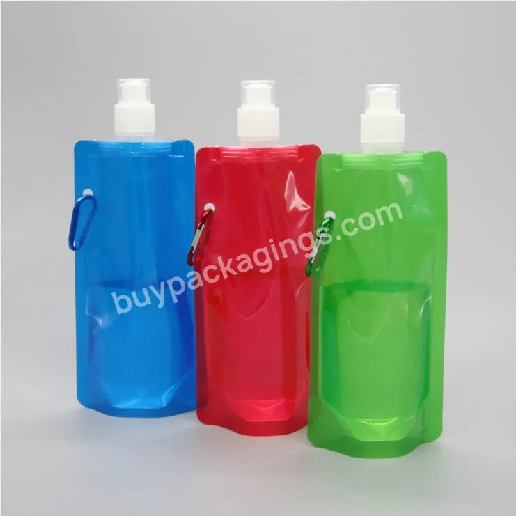 Latest Style Non-toxic Foldable Silicone Collapsible Water Bottle Silicone Travel Bottle