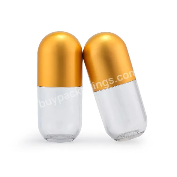 Logo Custom 150cc Clear Pet Plastic Pill Capsule Medicine Bottle Empty Round Shape Pet Vitamin And Supplement Plastic Bottle