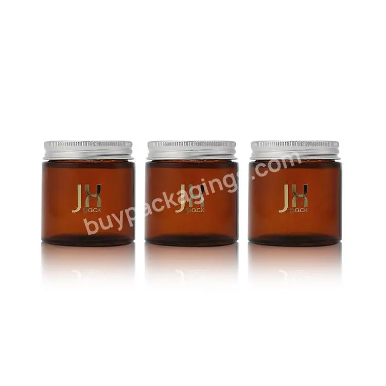 Logo Custom Printing Amber Clear Empty Child Proof Food Storage Jar Glass Candle Jar With Airtight Seal Lid For Tea And Coffee - Buy Glass Jar For Tea And Coffee,Child Proof Storage Jar,Glass Candle Jar.