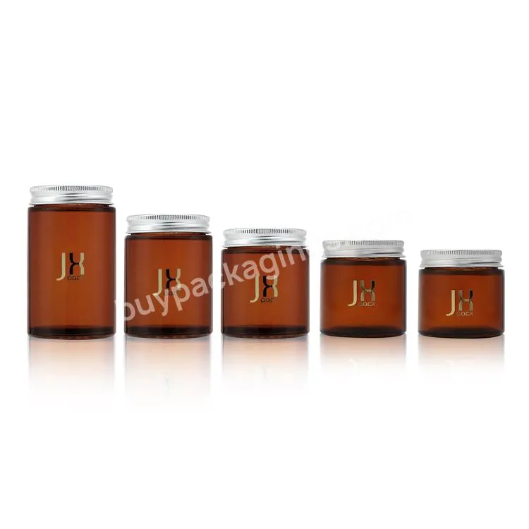 Logo Custom Printing Amber Clear Empty Child Proof Food Storage Jar Glass Candle Jar With Airtight Seal Lid For Tea And Coffee - Buy Glass Jar For Tea And Coffee,Child Proof Storage Jar,Glass Candle Jar.