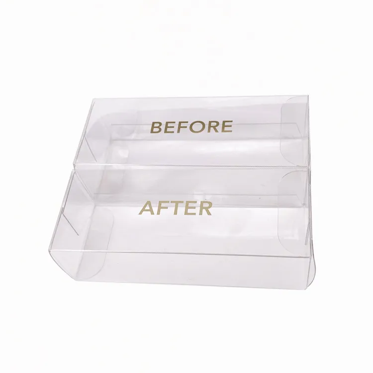 Low MOQ Clear Plastic PVC Packaging Boxes Transparent PET Plastic
