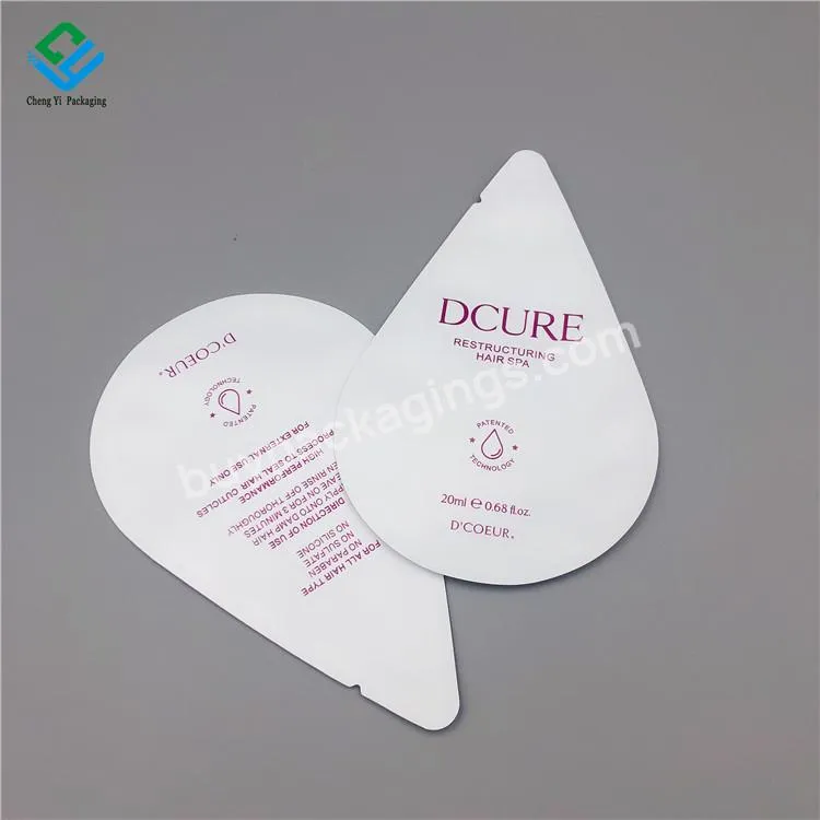 Low Moq Custom Mylar Foil Face Packaging 10ml 20ml Facial Cream Bag Sachet Cosmetic Sample Pouch