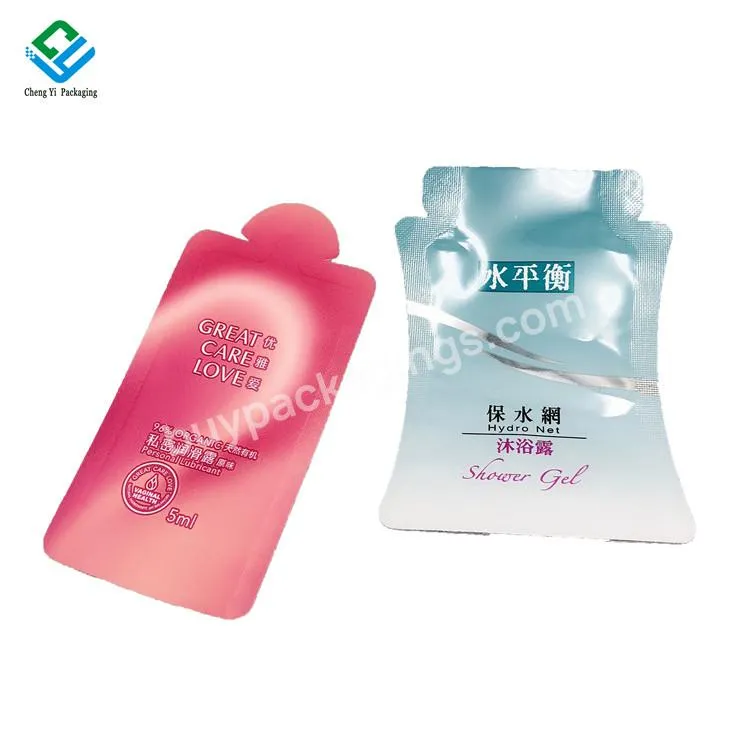 Low Moq Custom Mylar Foil Face Packaging 10ml 20ml Facial Cream Bag Sachet Cosmetic Sample Pouch