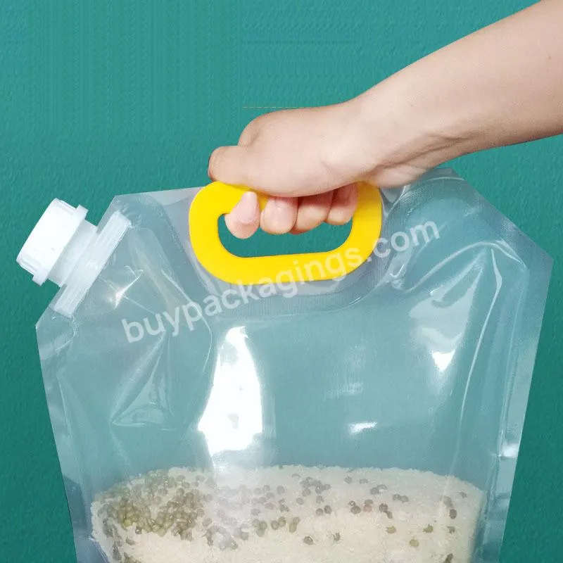 Low Moq Water Bag Food Grade Plastic Liquid Juice Pouch Bag Nylon Packaging Spouted Pouch Bag