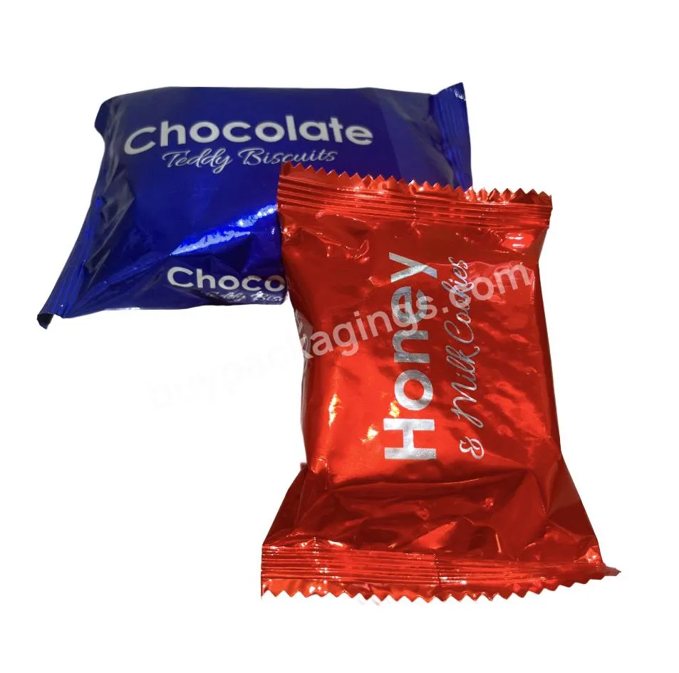 Low Price High Quality Metalized Foil Plastic Roll Film Packaging Film For Candy And Biscuit