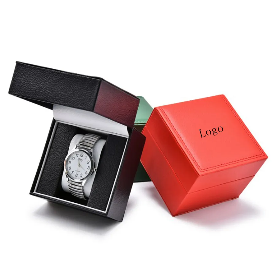 Luxury Black PU Leather Single Watch Box