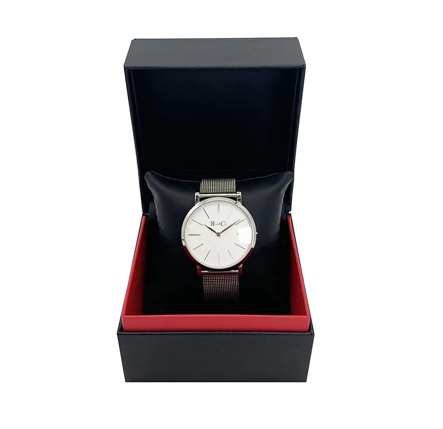 Luxury Black PU Leather Watch Gift Box With Lid