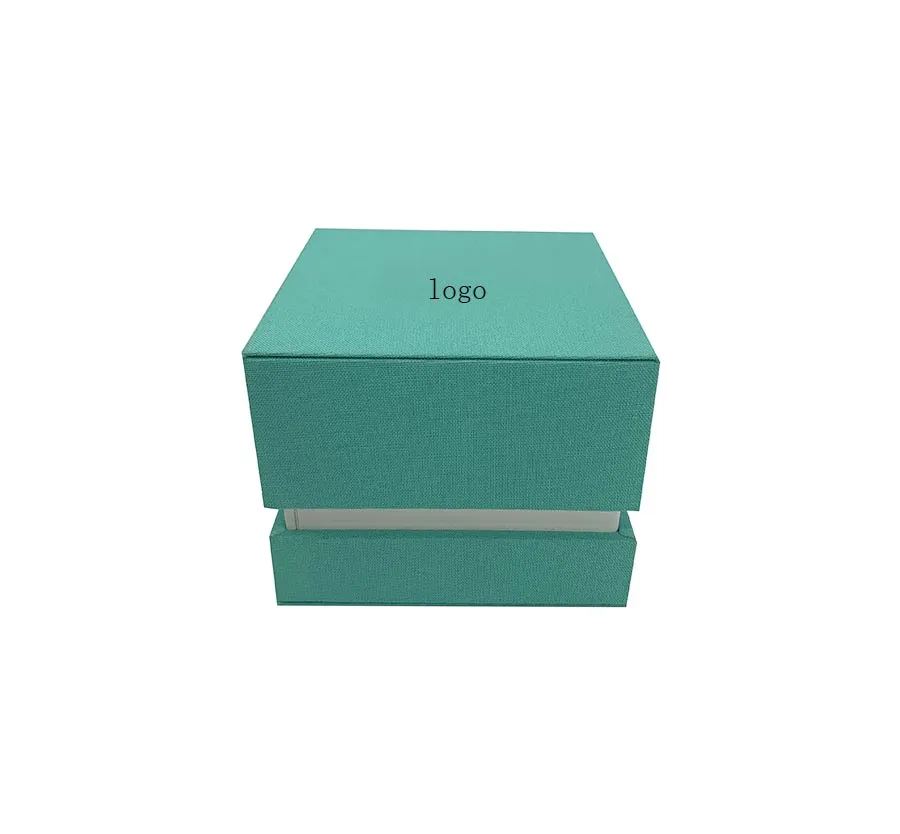 Luxury Cardboard Blue Jewelry Gift Packaging Boxes Custom Logo Jewelry