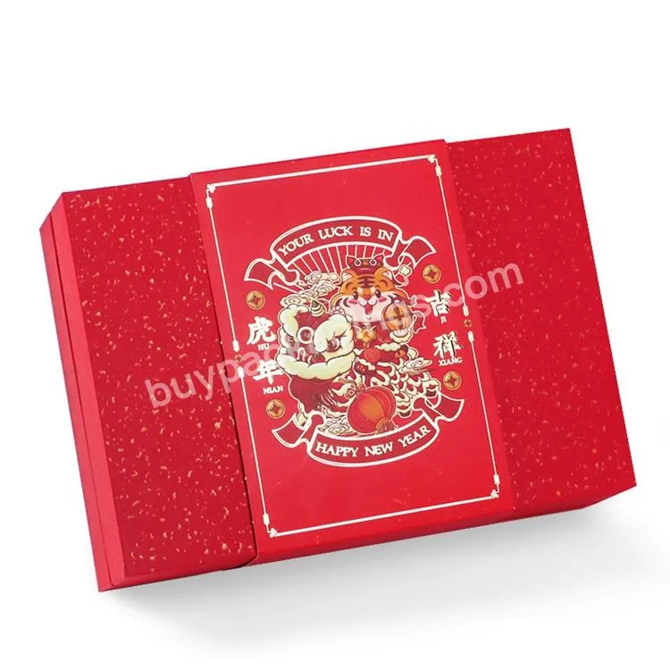 Luxury Chinese New Year Gift Cardboard Paper Box Packaging Custom