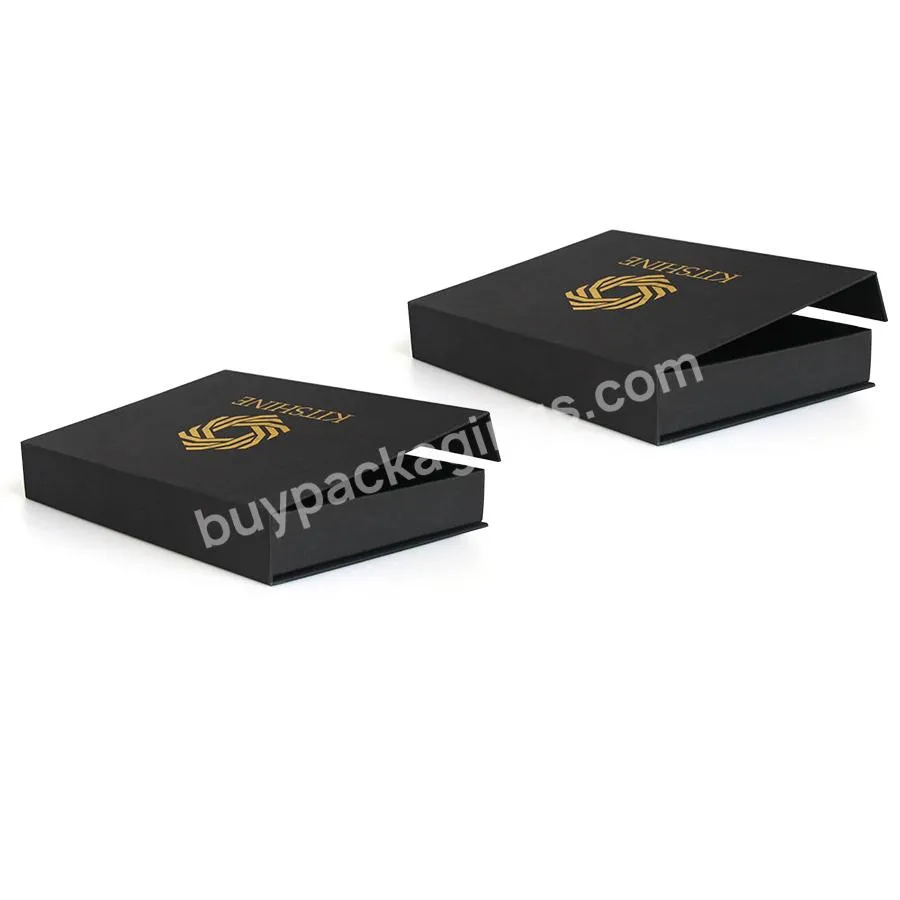 Luxury Custom Black Magnetic Closure Boxes Cardboard Paper Gift Packing Box With Magnetic Lid