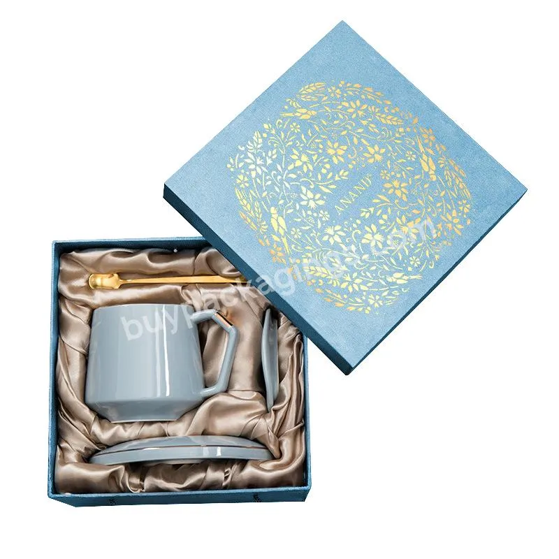 Luxury Custom Coffee Mug Set Gift Box Sublimation Mug Box Packaging With Foam