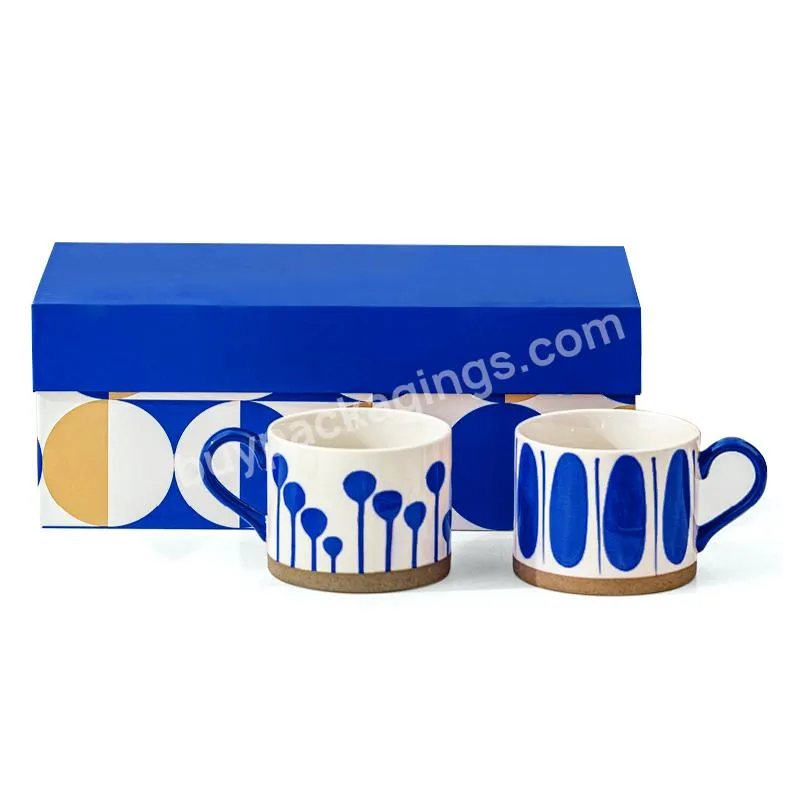 Luxury Custom Color Coffee Mug Set Gift Box Sublimation Mug Box Packaging With Foam